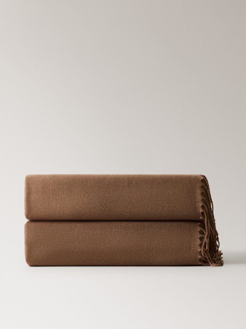 Soft blanket with fringe detail